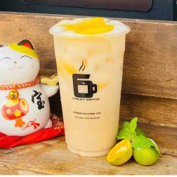 Trà đào sữa